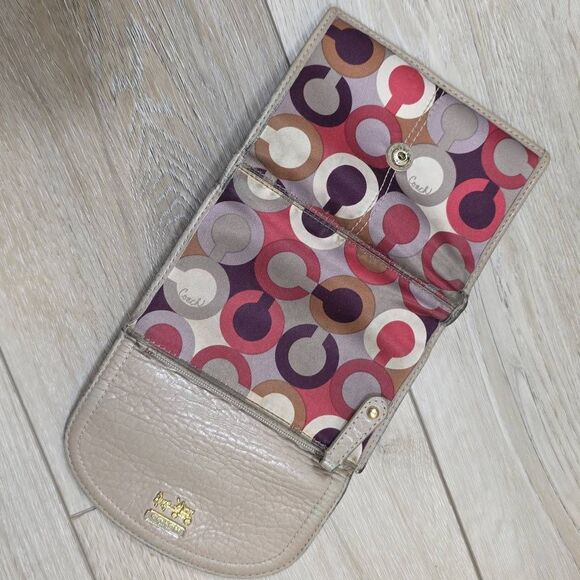 Coach Madison/Op Art Sophia Satchel with Matching Wallet - Picture 14 of 16